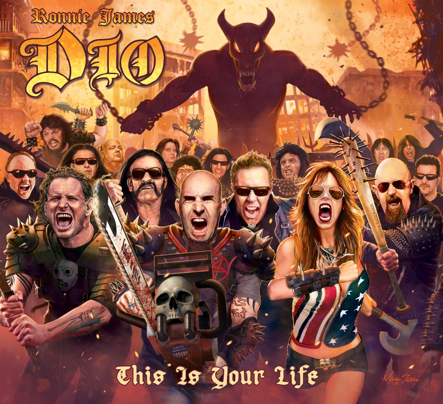 Miembros de Metallica, Anthrax, Halestorm, Motorhead y Stone Sour colaboran en un disco de