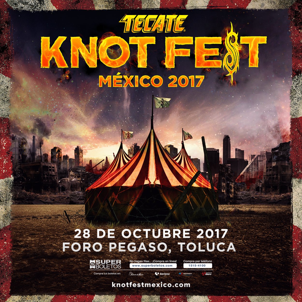 Slipknot preparan la tercera edición del «Knotfest Mexico
